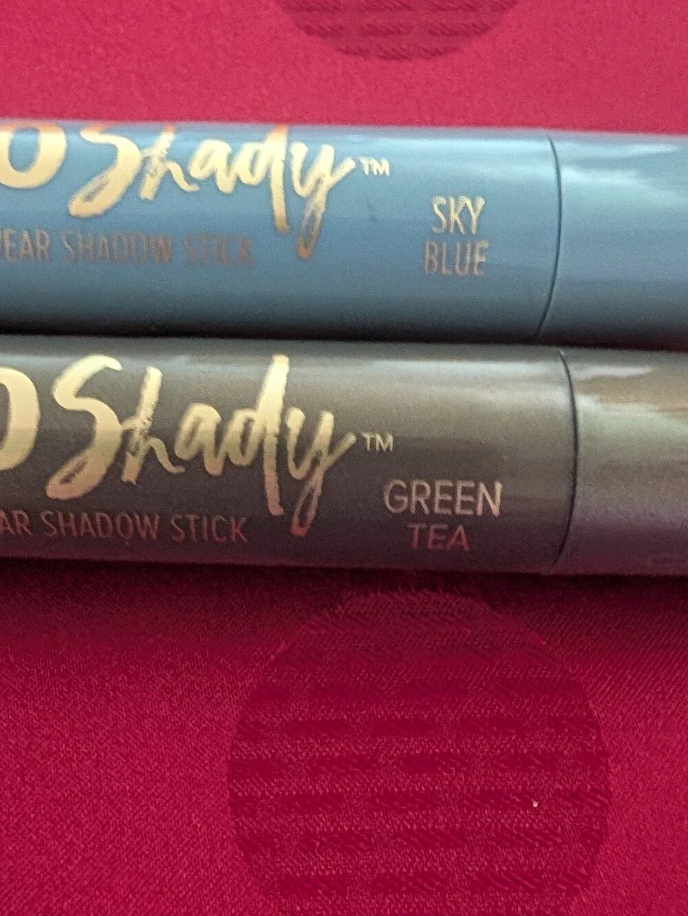 SO Shady Long Wear Shadow Sky Blue & Green Tea By Belle Beauty Eyeshadow Sticks
